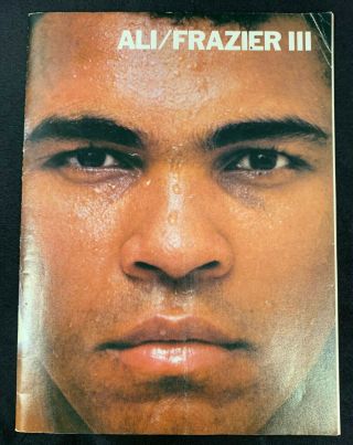 1975 9/30 Muhammad Ali Vs Joe Frazier Iii Thrilla In Manilla Program 7720
