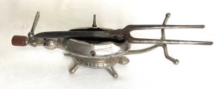 Antique Curling Iron Gas Heater Halliwell Shelton Turtle Oven and Curling Iron 2