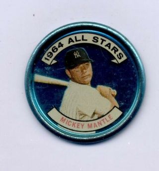 1964 Topps All Star Coin 13 Mickey Mantle