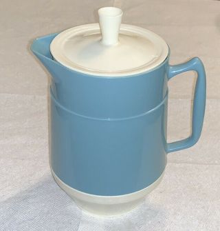 Vintage Delta Airlines Blue Plastic Juice Pitcher Coffee Carafe