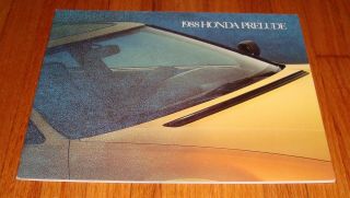 1988 Honda Prelude Sales Brochure S Si 4ws
