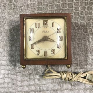 Vintage Ge General Electric Telechron Alarm Clock - Model 7h209,  Not