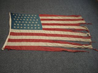 Authentic Antique 1908 - 1912 46 Star United States Flag