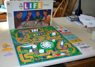 Vintage 1991 The Game Of Life Board Game Complete
