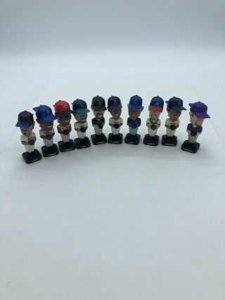 Vintage Mlb Post Cereal Baseball Mini Bobbleheads Set Of 12 All Stars