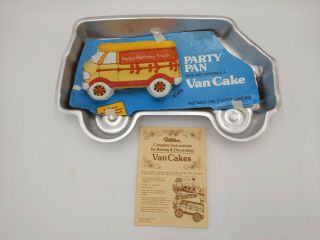 Cargo Van 1970’s Cake Pan Rare Vintage One Of A Kind Wilton 502 - 7652