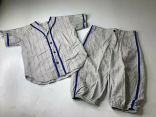 Vintage 1950s Little League Wool Uniform Jersey Pants Medium Pinstripes
