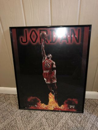 Michael Jordan Chicago Bulls Nba Framed Poster