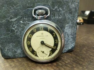 Vintage Ingersoll Triumph Pocket Watch Chrome Case Not Or