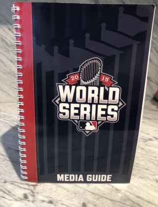 2015 Official Mlb World Series Media Guide - Kc Royals V Ny Mets Book