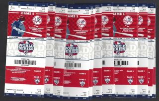 2012 Mlb World Series York Yankees Baseball Tickets (205) - Game 5