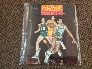 Old 1973 - 74 Cleveland Arena Cavaliers Official Program Basketball,  Ticket Stubs