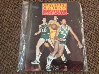 Old 1973 - 74 Cleveland Arena Cavaliers Official Program Basketball,  Ticket Stubs 2