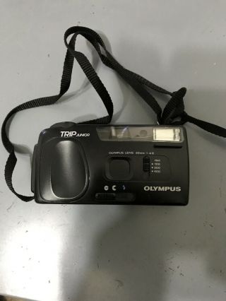 Vtg 35mm Olympus Trip Junior Point And Shoot Film Camera