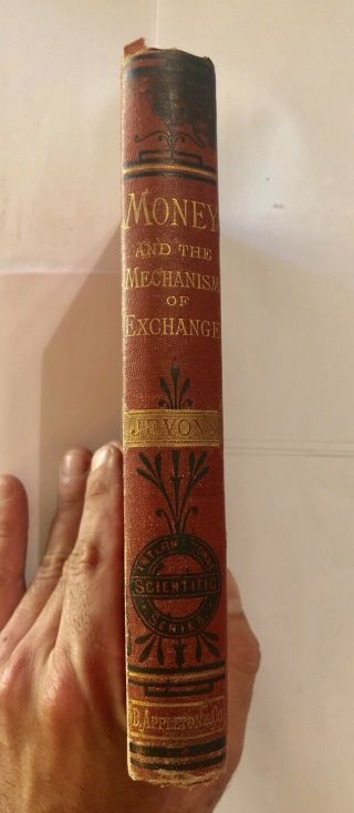 Money And The Mechanism Of Exchange By Jevons 1876 1st Edition Hardcover Antique