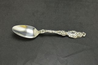 Whiting Division Lily Sterling Silver Oval Soup Spoon - 6 7/8 " - No Mono