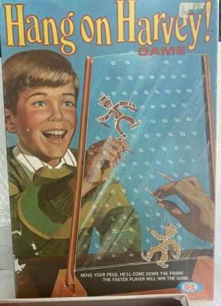 Vintage 1969 Hang On Harvey Game By Ideal Complete