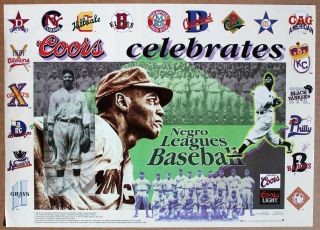 National Negro Baseball League Insignia Poster 50 Coors Brewing