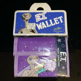 Vintage Purple Et Wallet 1982 E.  T.  The Extra Terrestrial Universal Studios
