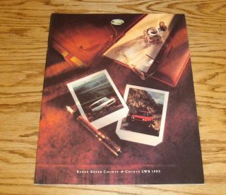 1993 Land Rover Range Rover County & Lwb Deluxe Sales Brochure 93