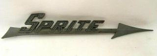 Vintage Austin Healey Sprite Metal Car Emblem Trim Logo Badge Nameplate Decal