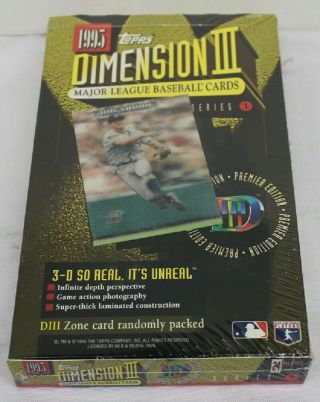 1995 Topps Dimension Iii Series 1 Factory Box 63880