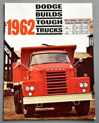 1962 Dodge Heavy Duty Power Giants Truck Brochure 12 Pages 62dohtg
