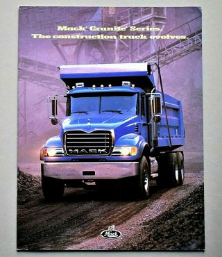 2003 Mack Granite Series Prestige Truck Brochure 20 Pages 03mackgr