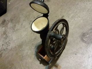 Antique Coffee Grinder W/ Wheel