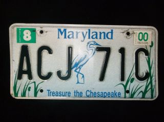 2000 Maryland Treasure The Chesapeake License Plate