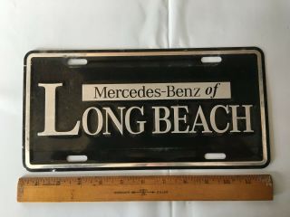 Mercedes Benz Long Beach Ca California Metal Dealer Booster License Plate Front