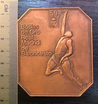 Participation Medal Real Madrir Spain Basketball 1931 - 1981 Sport