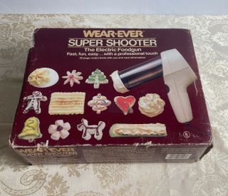 Vtg Wear - Ever Shooter 70123 Electric Cookie Press Candy Maker Food Gun