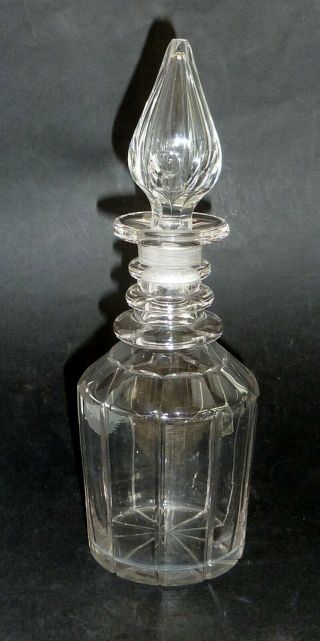 Antique Georgian Regency Crystal Flint Lead Glass Whisky Scotch Decanter C1835