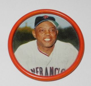 1963 Salada Junket Baseball Coin Pin 22 Willie Mays San Francisco Giants V3