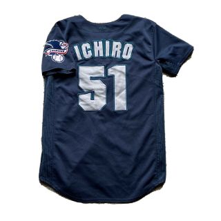 Vtg Seattle Mariners 51 Ichiro Suzuki Baseball Jersey Youth Xl/ Mens S/m Blue