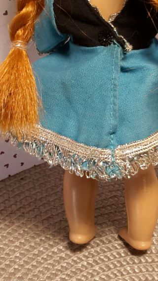 Adorable Vintage Vogue Ginny Tagged Turquoise & Silver Cowgirl Dress (No Doll) 3
