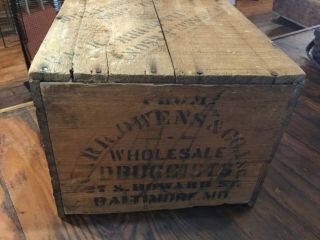 Antique Dr.  Kilmer ' s Swamp Root Crate Baltimore,  MD 2