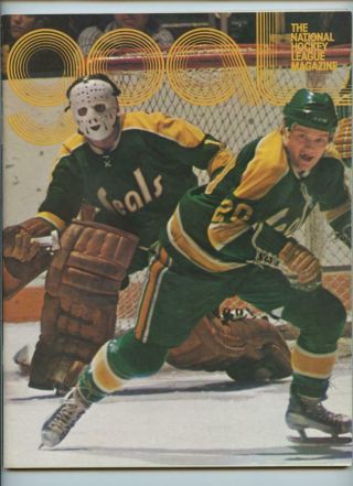 Vintage 1973 Nhl Hockey Program Philadelphia Flyers California Golden Seals Goal