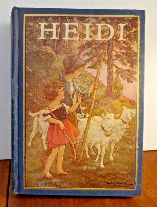 Heidi,  Johanna Spyri 1924 Hardcover Vintage John C.  Winston Publishing Co.  Vg