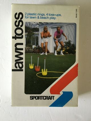 Vintage Lawn Darts Set Garden Outdoor Games Toss Sport Yard Toy Set Of 4