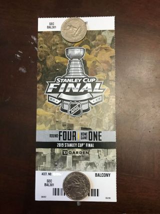 2019 Stanley Cup Finals Game 1 Boston Bruins Vs.  St.  Louis Blues Ticket Stub