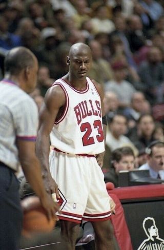1990s Color Photo Negative Michael Jordan Chicago Bulls Angry At Ref