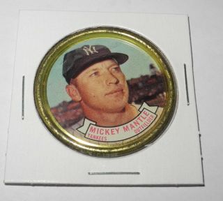 1964 Topps Baseball Coin Pin 120 Mickey Mantle York Yankees V2