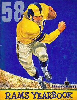 1958 Los Angeles Rams Football Yearbook