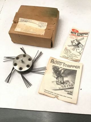 Vintage Thompson Roto Stripper Coarse Tool W/ Box Paperwork