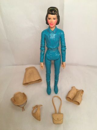 Vintage Marx Johnny West,  " Janice West " Figure With Accessories Best Of The West