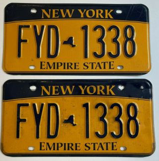 2011 York License Plate Pair Plates