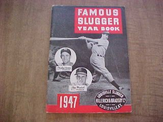 1947 Louisville Slugger Famous Baseball Yearbook (m.  Vernon - S.  Musial Cover)