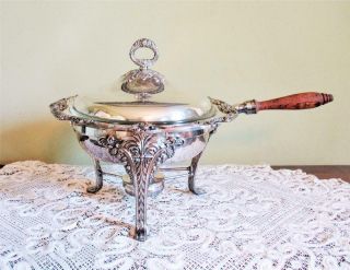 Reed & Barton King Francis Silver Plate Chafing Dish Set Complete